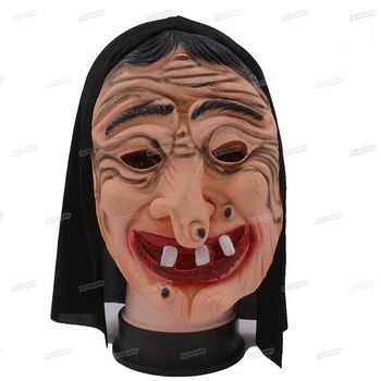 

Party Horror Latex Mask Old Lady Masks Full Face Mask Costume Grandma Cosplay Scary Mask home decor birthday