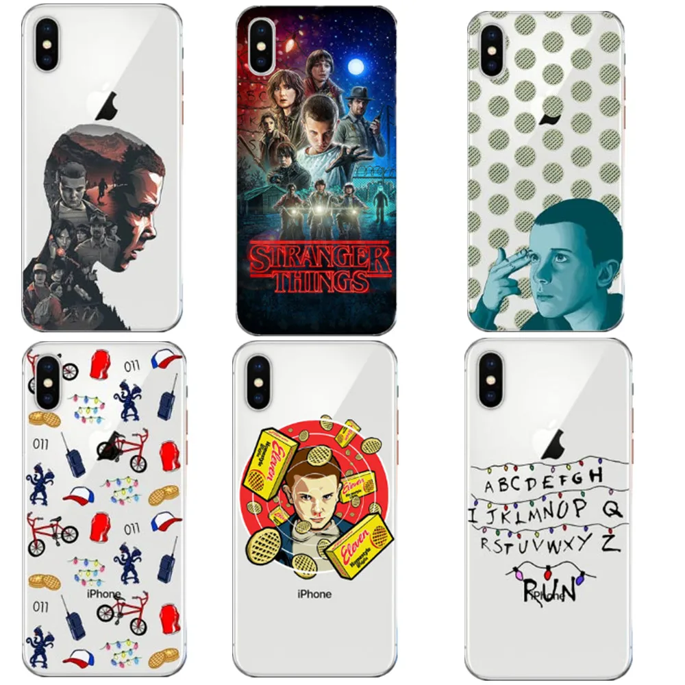 

TV Stranger Things Christmas Lights Soft silicone TPU Phone Case For iPhone X 10 5 5S SE 6 6S Plus 7 7 Plus 8 8 Plus Bags Cover