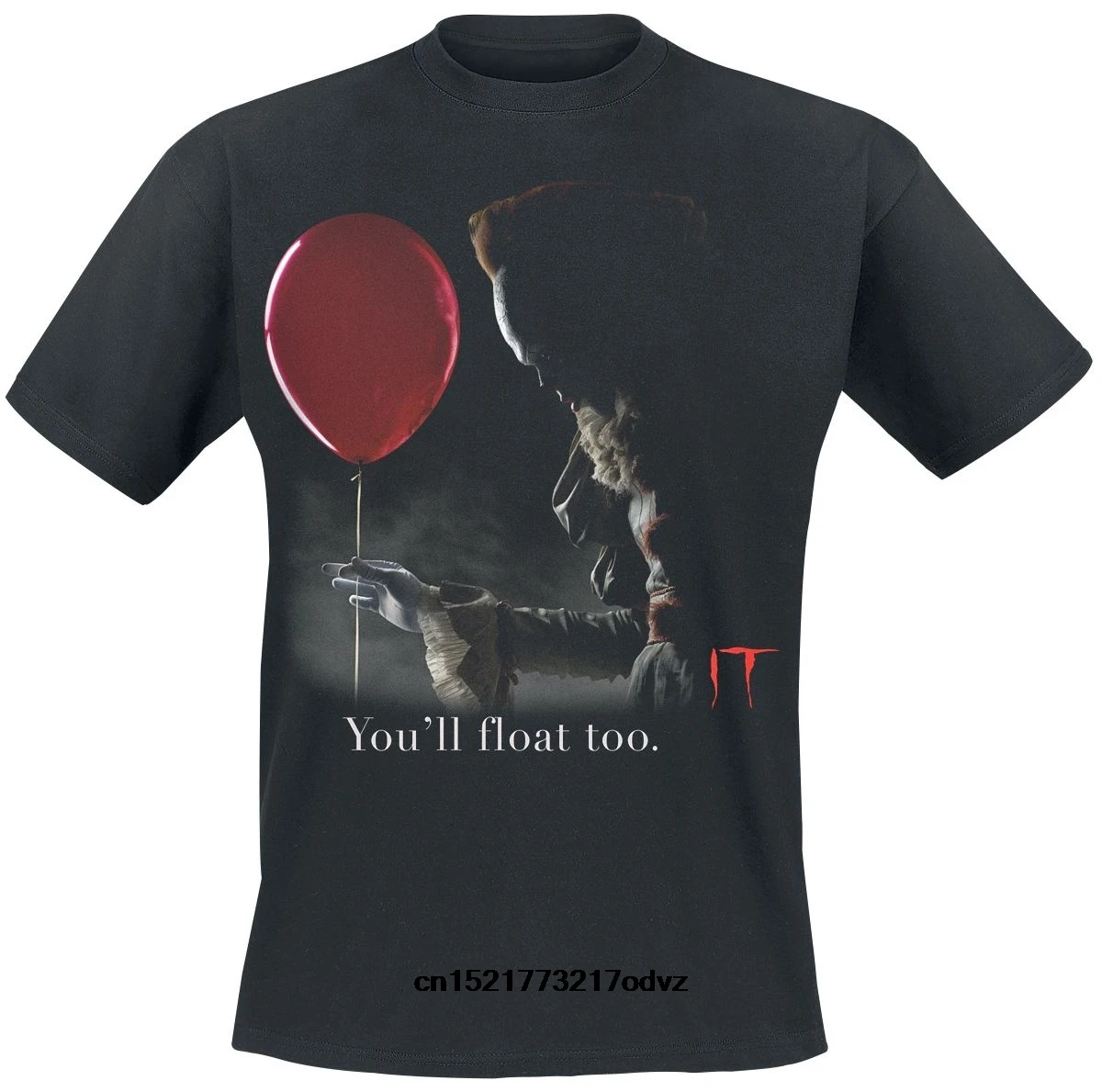 

Men T shirt Pennywise - Red Balloon IT funny t-shirt novelty tshirt women