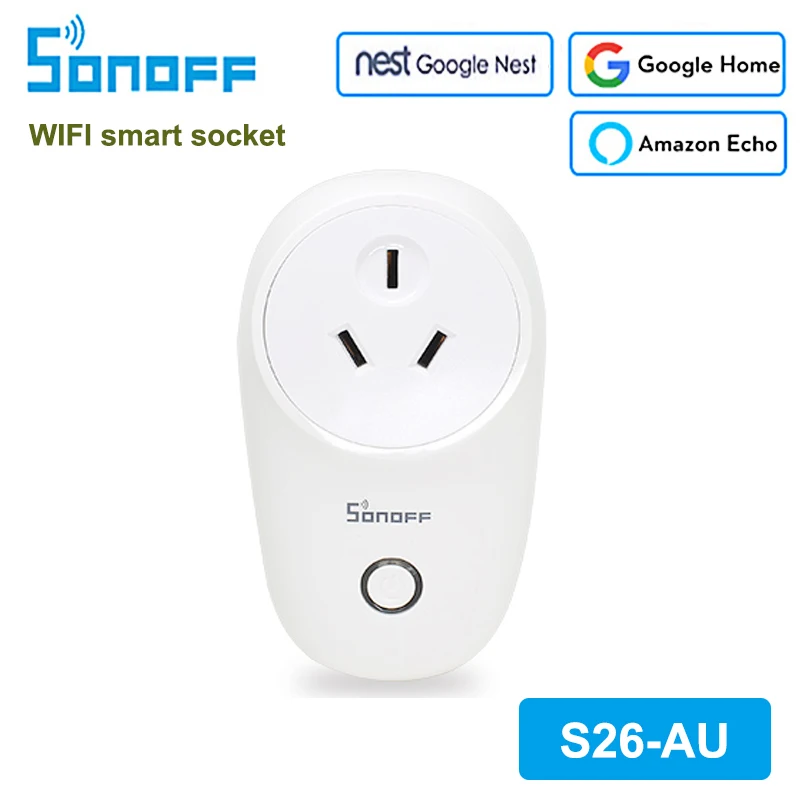 Базовая Беспроводная розетка Sonoff S26 с поддержкой Wi-Fi | Обустройство дома