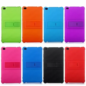

Case for Lenovo Tab E8 8 Inch Thickened Silicone TB-8304F Stand Child Safety Shockproof Protection Tablet Black Cover Funda +Pen