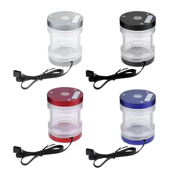 

1pcs 84mm RGB Water Tank 60mm Diameter G1/4 Thread Cylinder Reservoir Tank For Computer PC Water Cooling Silver/Black/Blue/Red