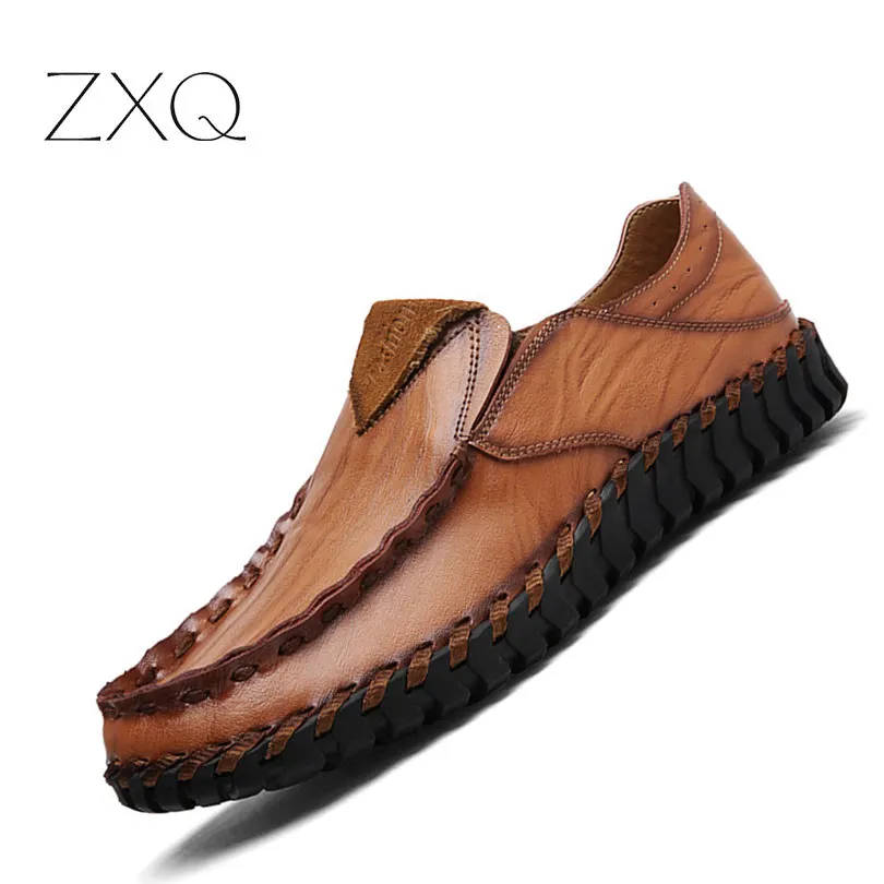 Handmade Leather font b Shoes b font font b Men b font Casual font b Shoes