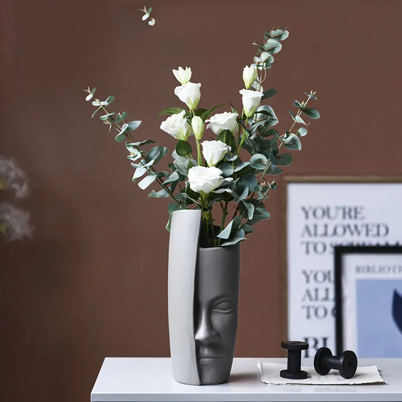 Creative Head Vase Decoration Home Personalized Ceramic Vases