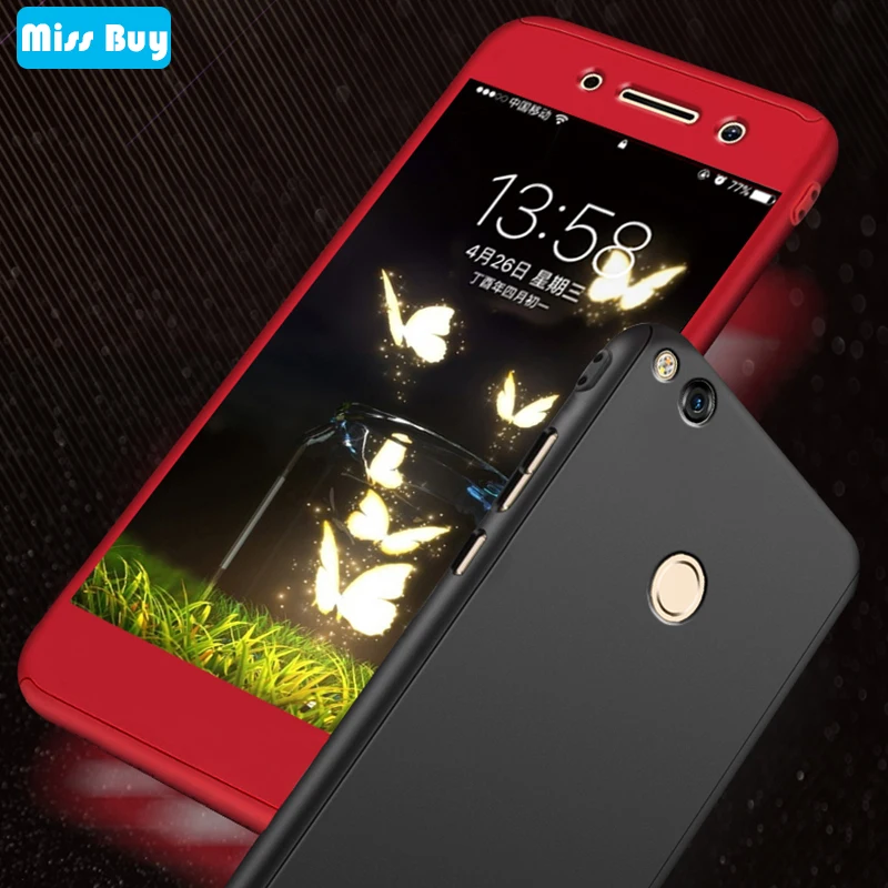 

Capa For Huawei P8 Lite 2017 Case Fundas 360 Degree Full Protection Case For Huawei Honor 8 Lite P9 Lite GR3 2017 Cover + Glass