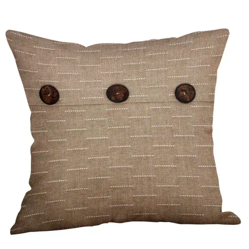 Green Lime Natural Cream Cotton Linen Pillow Case Sofa 4545 Cover pillow covers decorative embroidered Home Decor #3o11#f (5)