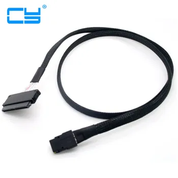 

100cm SFF-8484 SAS 32Pin 4i to SFF-8087 Mini SAS 4i 36Pin Cable server raid cable