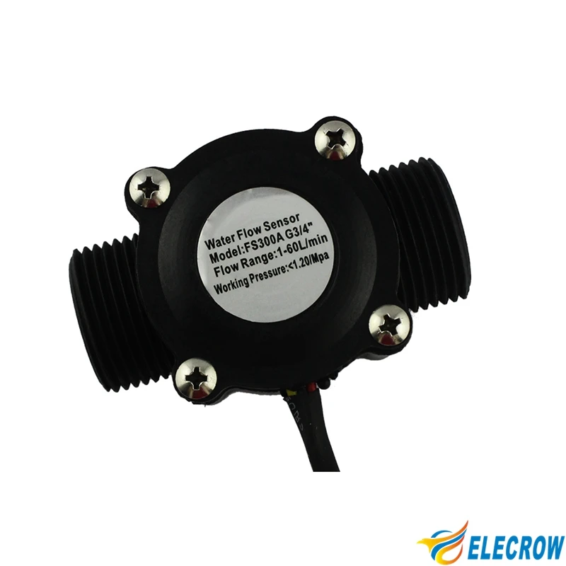 

Crowtail G3/4" Water Flow Sensor Module DIY Kit 1Pcs Free Shipping