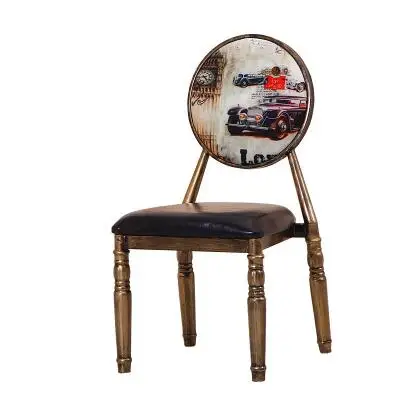 Европейском стиле ретро стул ногтей стул персонализированные пользовательские Железный старый тема отель стул творческий назад макияж