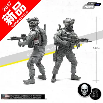 

1/35 Army Special Forces Skull Kill Player Resin Soldiers Model TLP-01