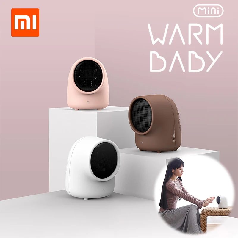 XIAOMI SOTHING Mini Warmbaby тепловентилятор Настольный теплый электронный обогреватель милая маленькая сумка-термос машина для зимнего домашнего офиса