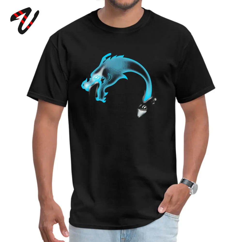 Summer Two Dragons two Brothers Men T Shirt Wholesale Summer/Fall Short Sleeve Crew Neck 100% Cotton Fabric T Shirt Sweatshirts Two Dragons two Brothers -13805 black