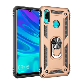 

30pcs/lot For Huawei P Smart Z Y9 Prime 2019 Military Stand Magnetic Car Holder Hard Case For Huawei P Smart 2019 Honor 10 Lite
