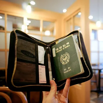 

New Fashion Canvas Passport Cover Travel Wallet Document Passport Holder High Quality Ticket Business Card Holder ID Waterproof