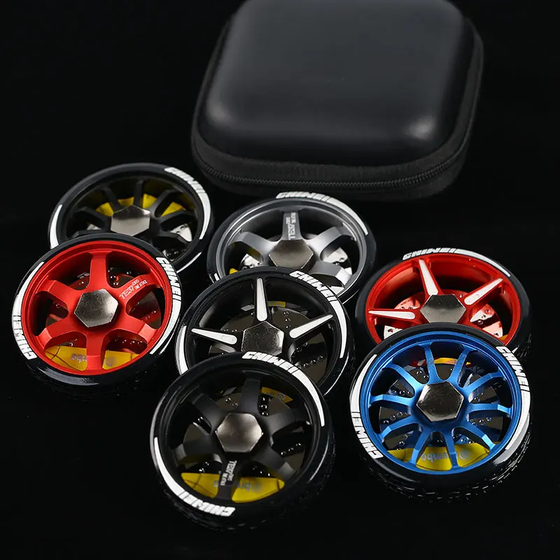 

JDM TE37 Wheel Rim Alloy Tokyo Time Attack Toy Model Disc Brake Car Parts Rotate Spin Racing Hellaflush