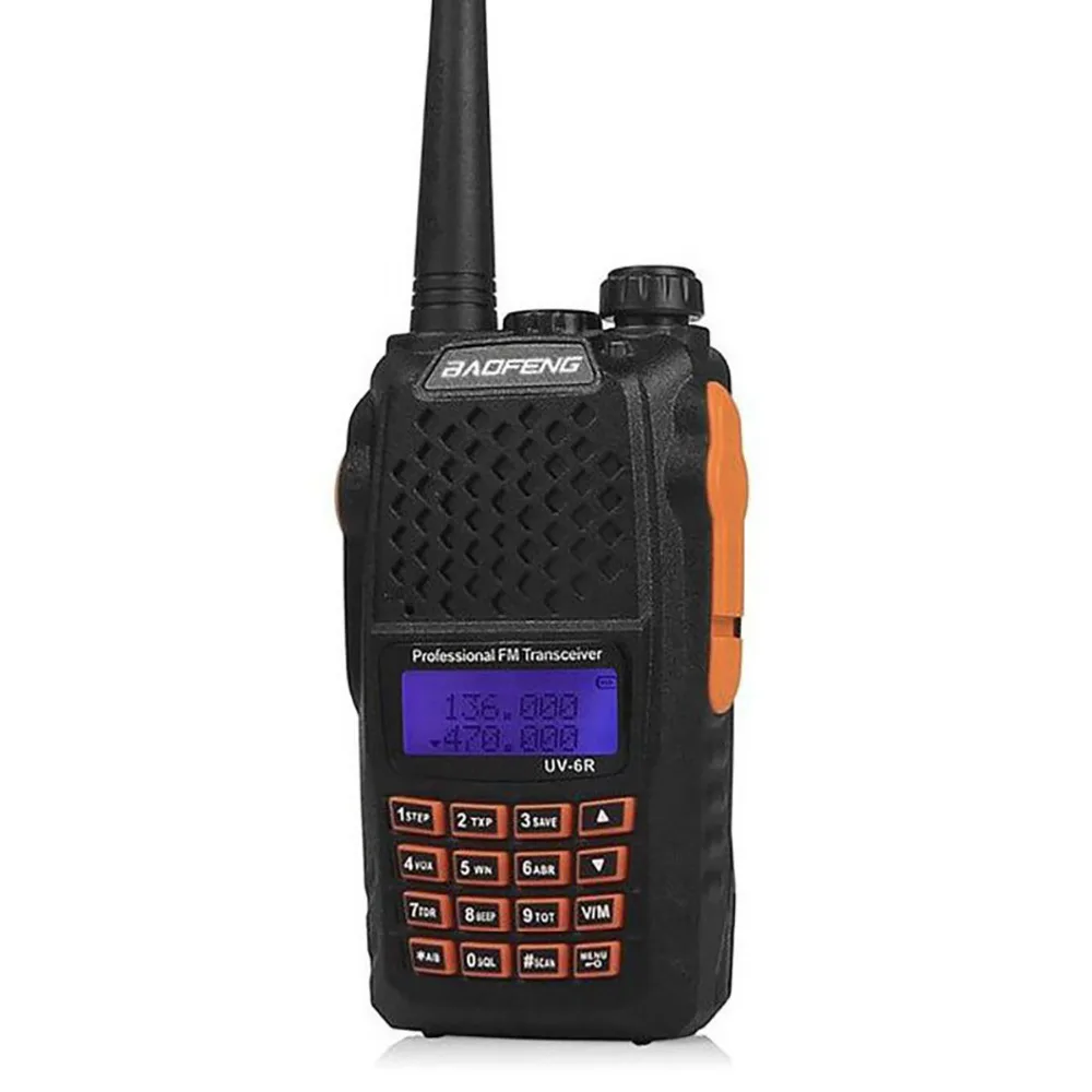 Baofeng UV 6R рация профессиональная CB радио двойная частота 128CH ЖК дисплей