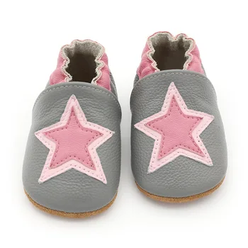 

Genuine Leather New Star style Baby Shoes good quality Baby Moccasins Non-Slip toddler first walker shoes soft sole Shoes