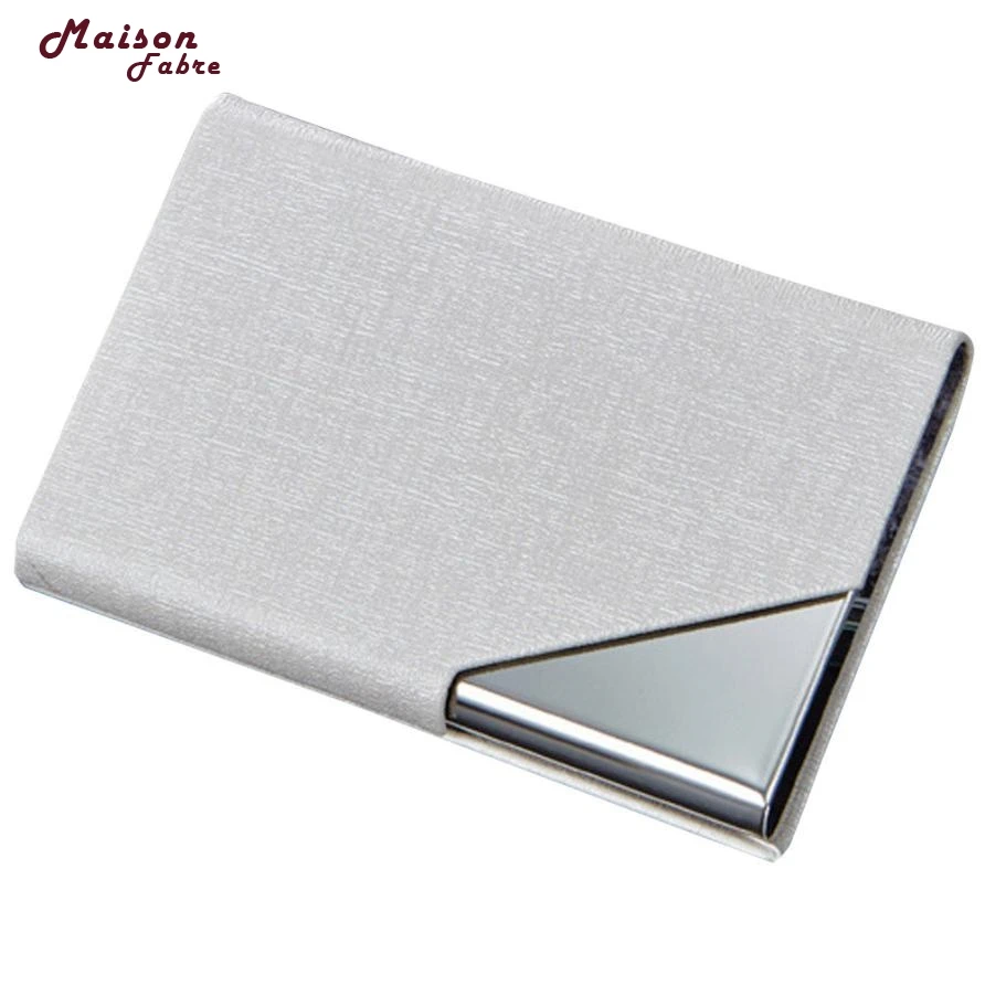 

2018 MAFA Pocket Stainless Steel Metal Business Card Holder Case ID Credit Wallet drop ship csv m14