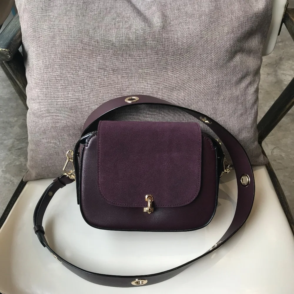 Kafunila 2018 genuine leather saddle bag famous brand designer real leather women small bag for girls crossbody messenger bags Kafunila 2018 genuine leather saddle bag famous brand designer real leather women small bag for girls crossbody messenger bags