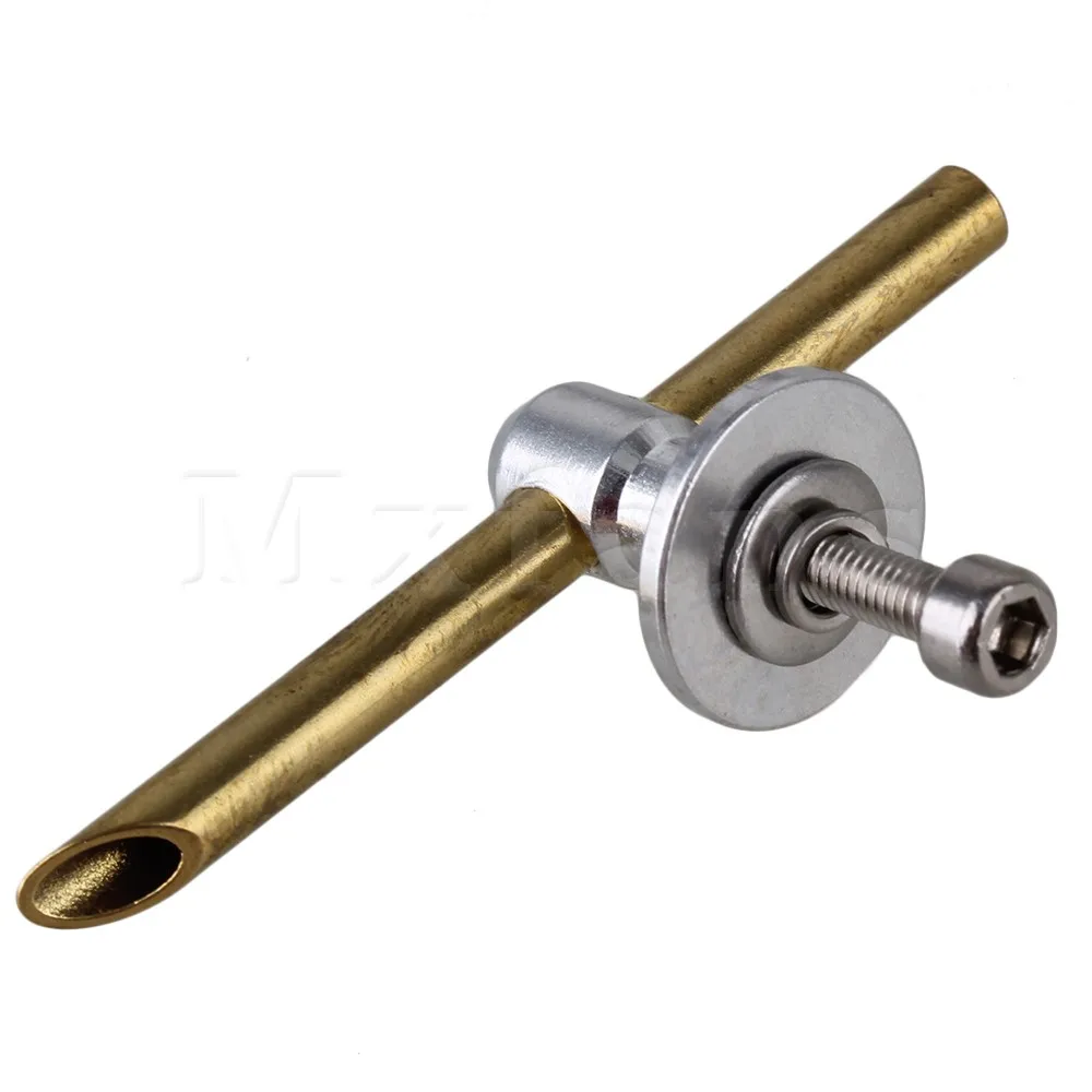 Mxfans 50mm Length RC Boat Accessories Transom Mounting Water Pickup Silver
