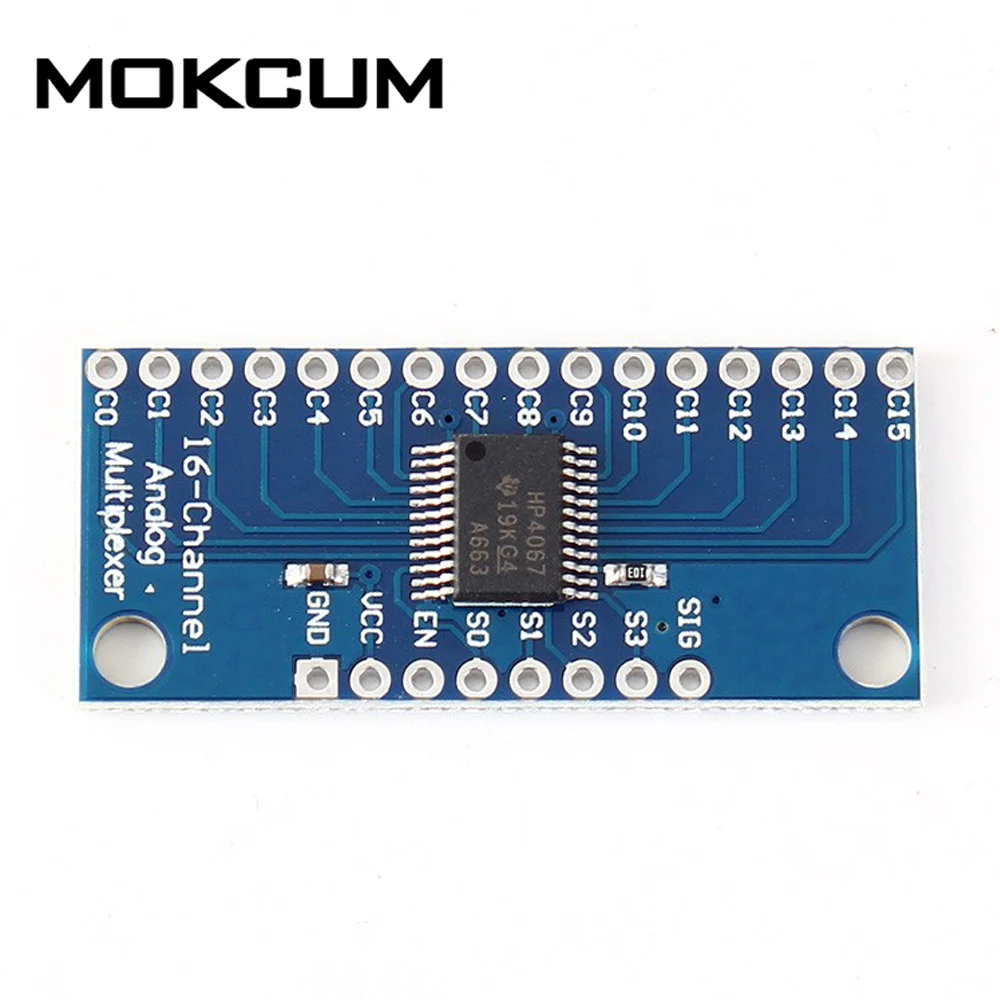 Комплект из 2 предметов, 2 V-6 V 16-Каналы с аналоговым и цифровым дисплеем мультиплексирования коммутационная плата мультиплексор модуль Pin CD74HC4067 для Arduino AVR микроконтроллер устройства