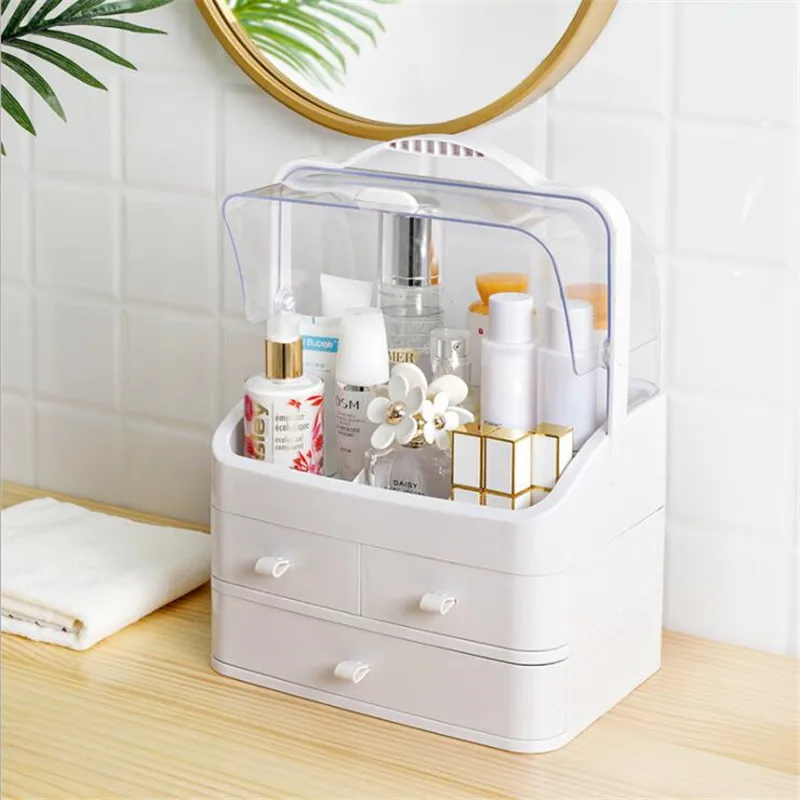 NEW Two-way Opening-Closing Cosmetics Organizer Drawer Acrylic Cutlery Jewelry Organizer Storage Box Makeup Organizer Acrylic