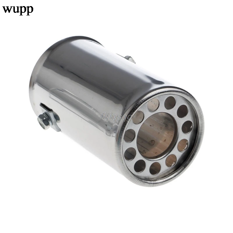 Universal Stainless Steel font b Car b font Rear Round font b Exhaust b font Pipe