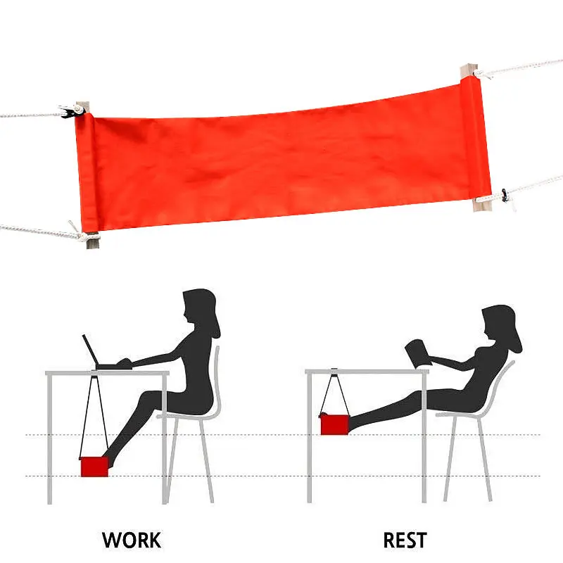 Feistel Desk Feet Hammock Foot Chair Care Tool The Foot Hammock Outdoor Rest Cot Portable Office Foot Hammock Mini Feet Rest