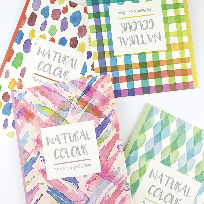 1pcs Mini Creative Color Lattice Notebook Notepad Copybook Daily Memos Journal Office stationery school supplies Gifts #1057 | Канцтовары