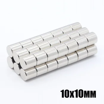 

20pcs 10x10 mm Neodymium Disc Magnets NdFeB 10x10 mm Super Strong Powerful Rare Earth 10mm x 10mm N35 Small Round Magnet