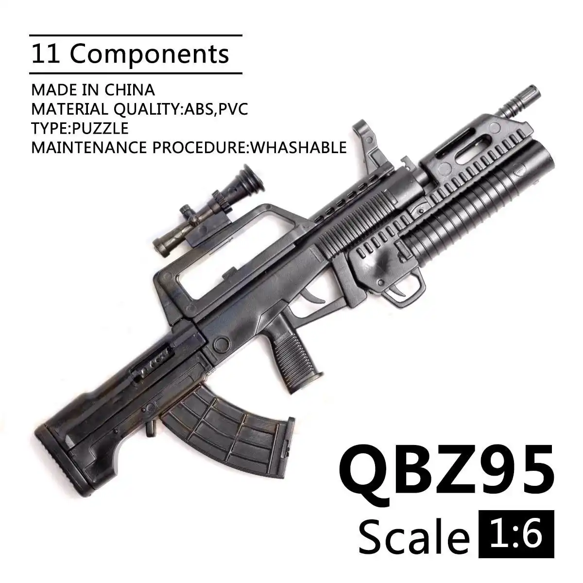 1 6 Scale Pubg Mobile Qbz 95 Rifle Toy Gun Model Assembly Puzzles Building Bricks Gun For Action Figures Model Building Kits Aliexpress