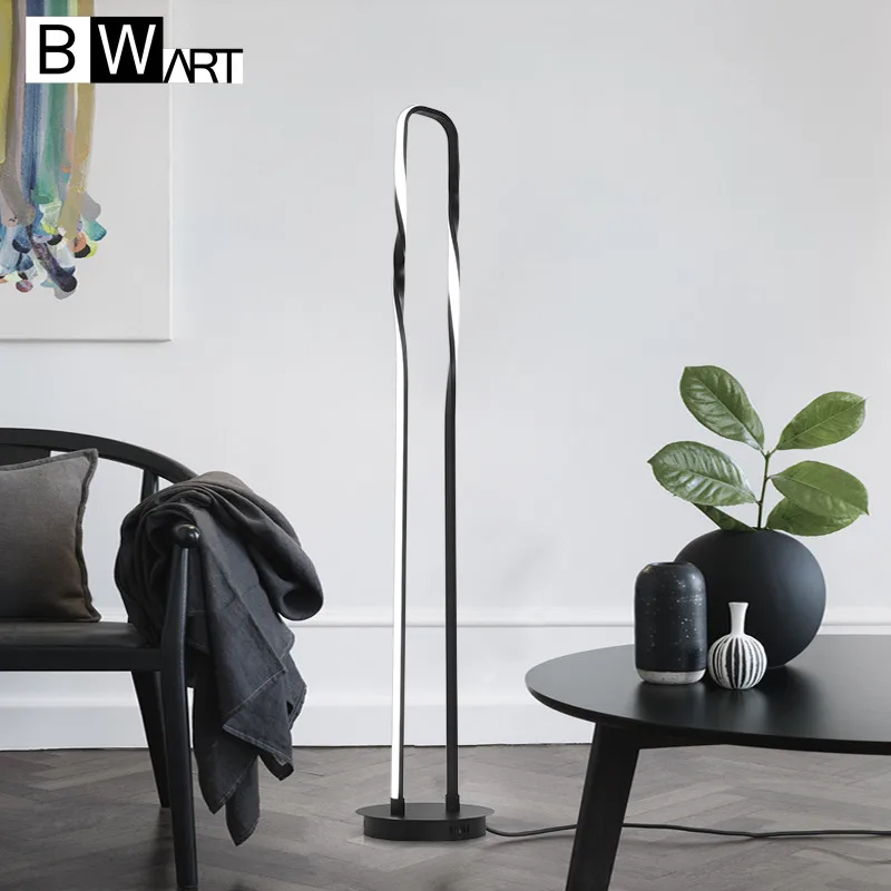 

BWART Modern LED Floor Lamp Aluminum Floor Lamp For Living room bedroom room dining room porch Standing light Floor Light
