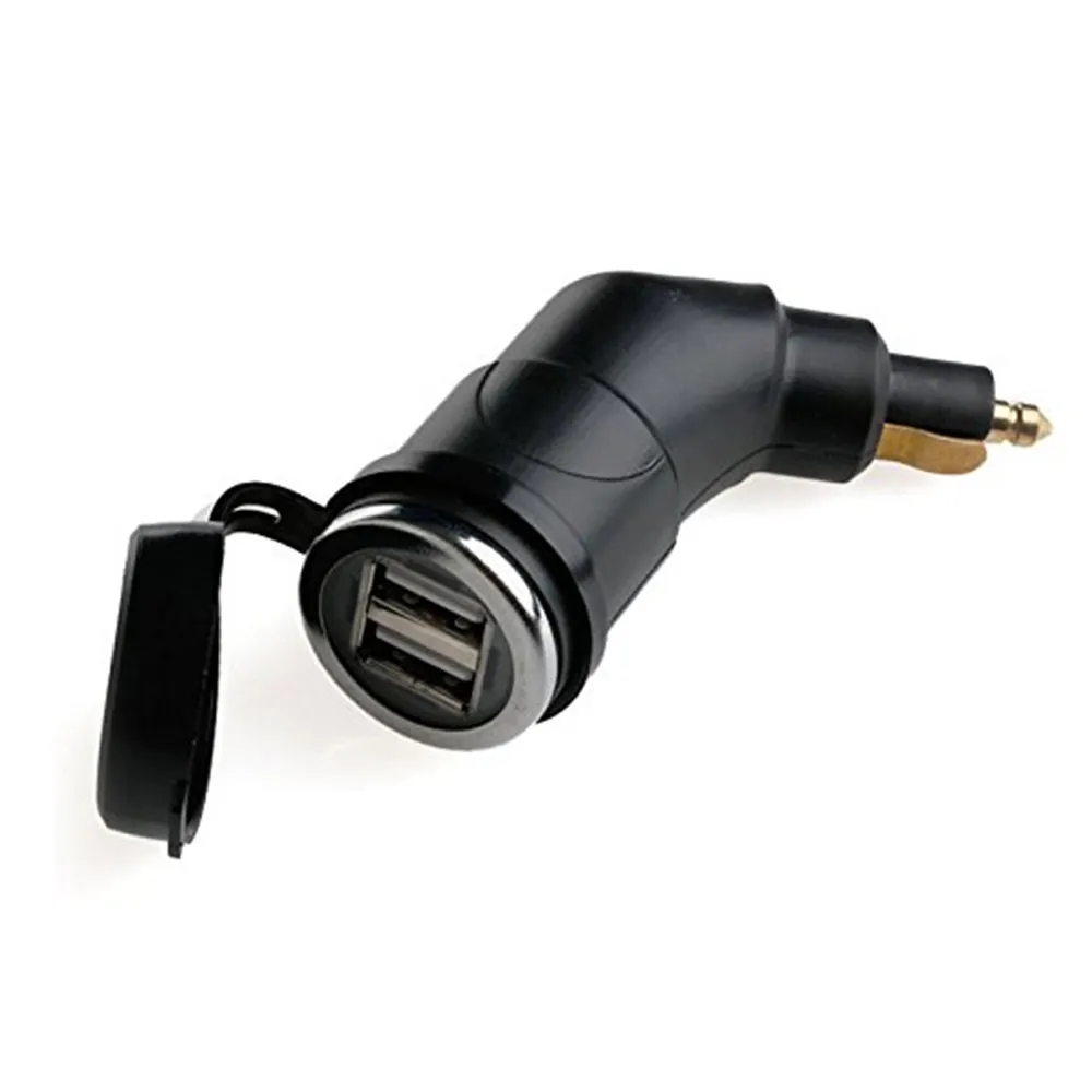 Motorcycle DIN Hella Socket Dual USB Car Charger for BMW Phone (4)