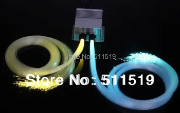 

Optic fiber ,620 stars ceiling kit 5m long+dual head 2*5W LED light engine with 6 color wheel and remote