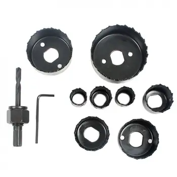 

10pcs/lot DIY Hole Saw Bit Cutting Set Kit 19-64mm Wood Sheet Metal Alloys Circular Round Case Drill Bits Wood Metal Sheet