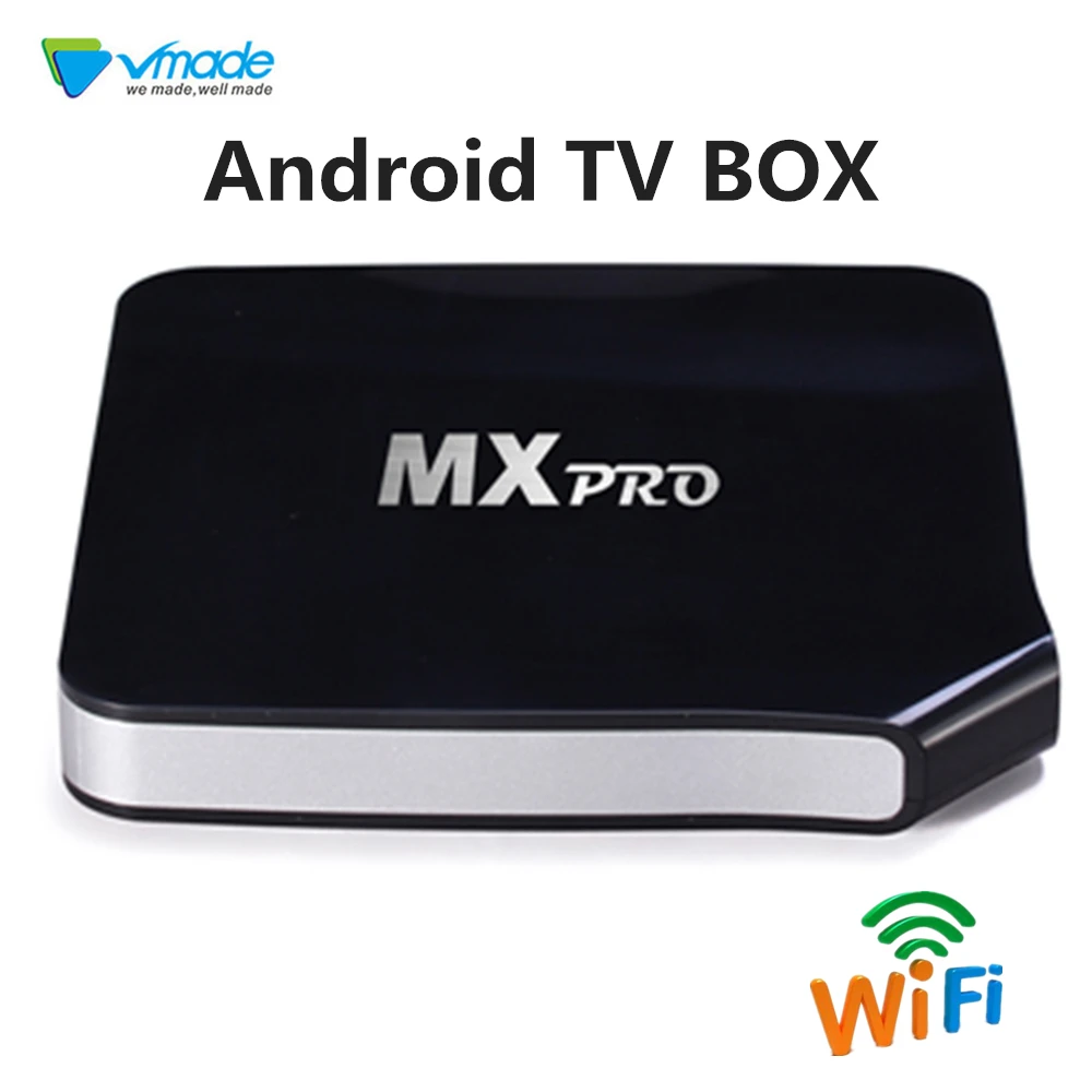 Vmade Hot selling Android TV BOX Android 6 0 OS Marshmallow MXPRO 1g 8g support 4k