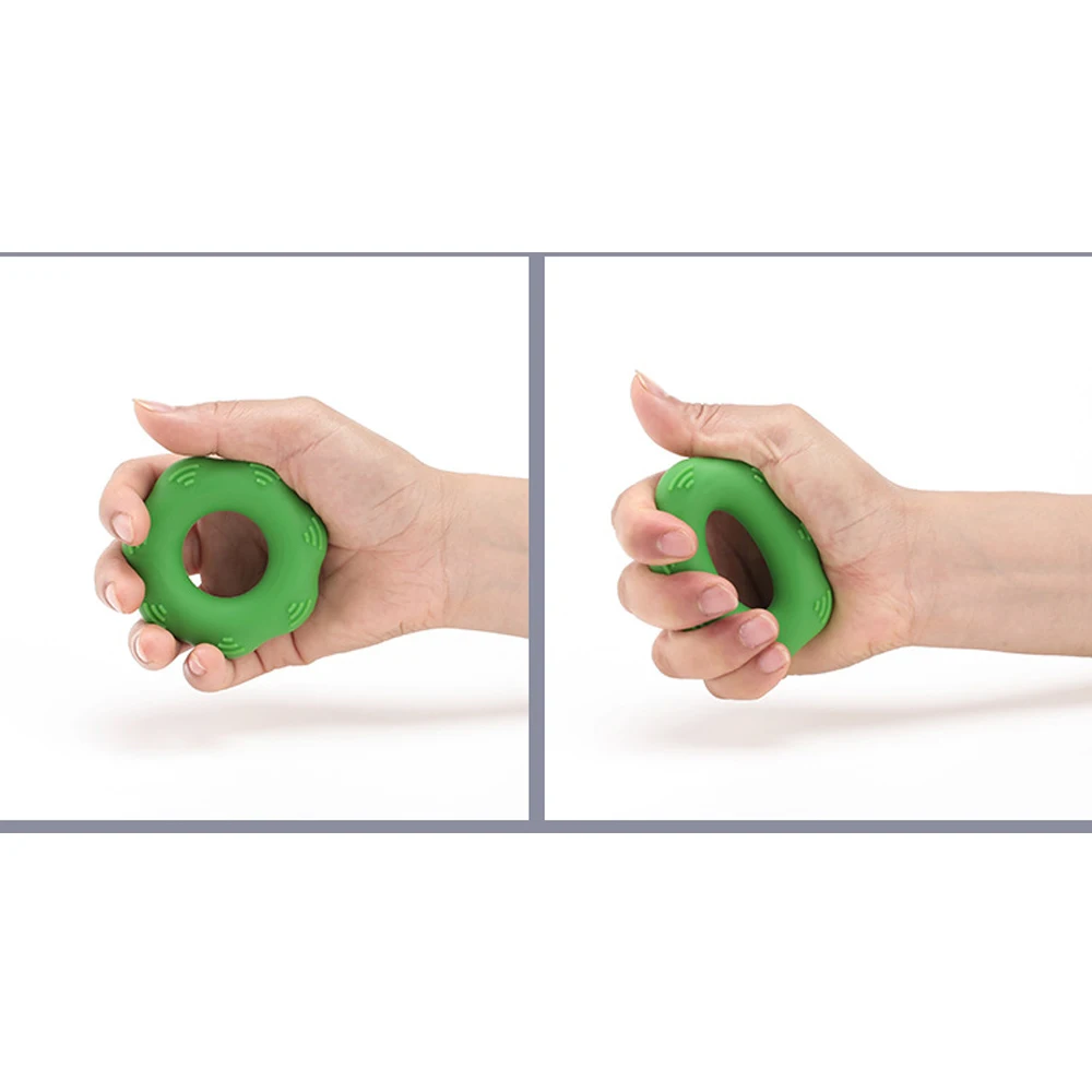  Hand Gripper Grip Silicone Ring Portable Muscle Power Training Silicone Grip Ring Hand Resistance B