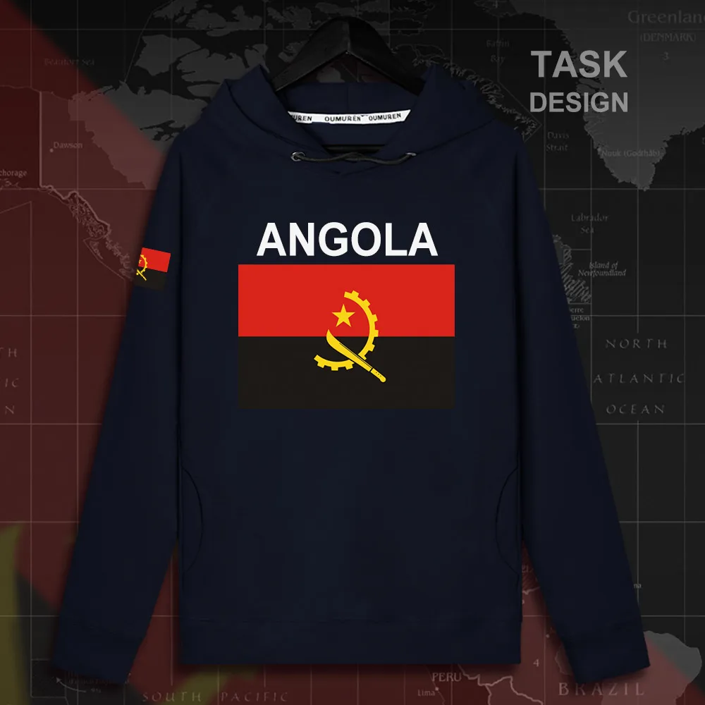 Repubblica Di Angola Angolan Fa Mens Felpa Con Cappuccio Pullover Felpa Con Cappuccio Sottile Del Nuovo Streetwear Abbigliamento Hip Hop Tuta Bandiere
