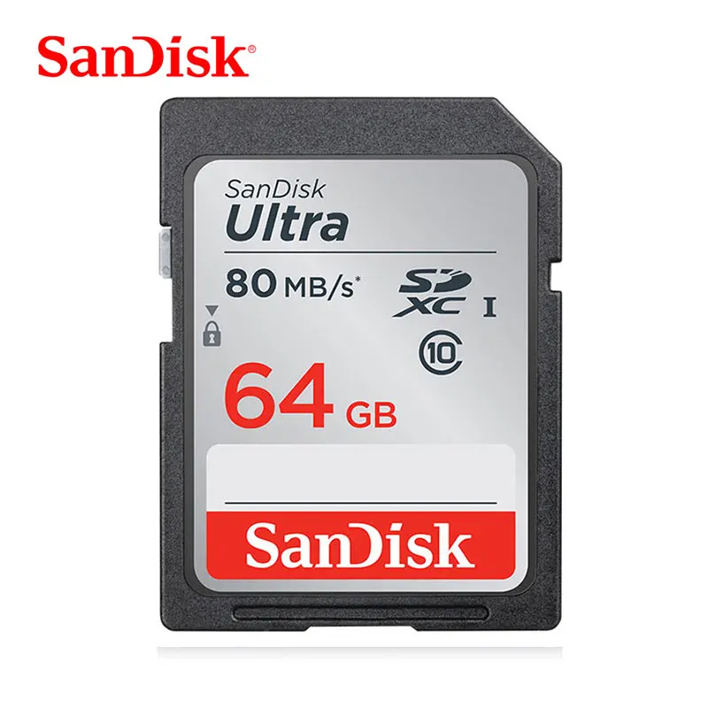 SanDisk Ultra SD Card 16 GB 32 GB SDHC карты памяти 64 GB 128 GB SDXC Class10 80 МБ/с. уш-1 Камера SD Поддержка официальный проверки