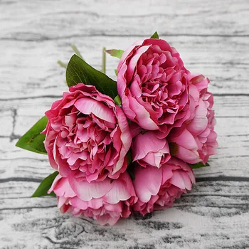 

Silk peony Stamens Bride bouquet new Year christmas home wedding vases for decoration diy flower Handmadeartificial flowers