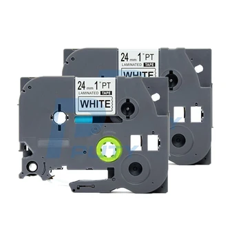 

2PCS PUTY 24mm Black On White TZe-251 tz251 TZ-251 label tapes compatible for Brother PT300 520 750 P700 P-Touch label printers