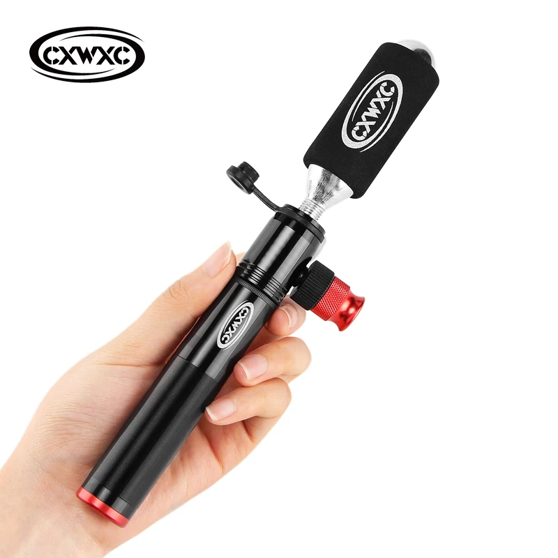 

160psi Schrader Presta Valve Bicycle Pump Road Bike Co2 Combo Mini Portable Inflator MTB Cycling CNC Hand Pump Air Inflator