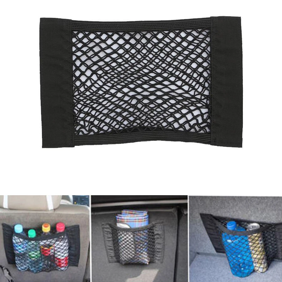 Universal Car Seat Back Storage Net Mesh Organizer Bag Pocket Holder Car Styling Accessories