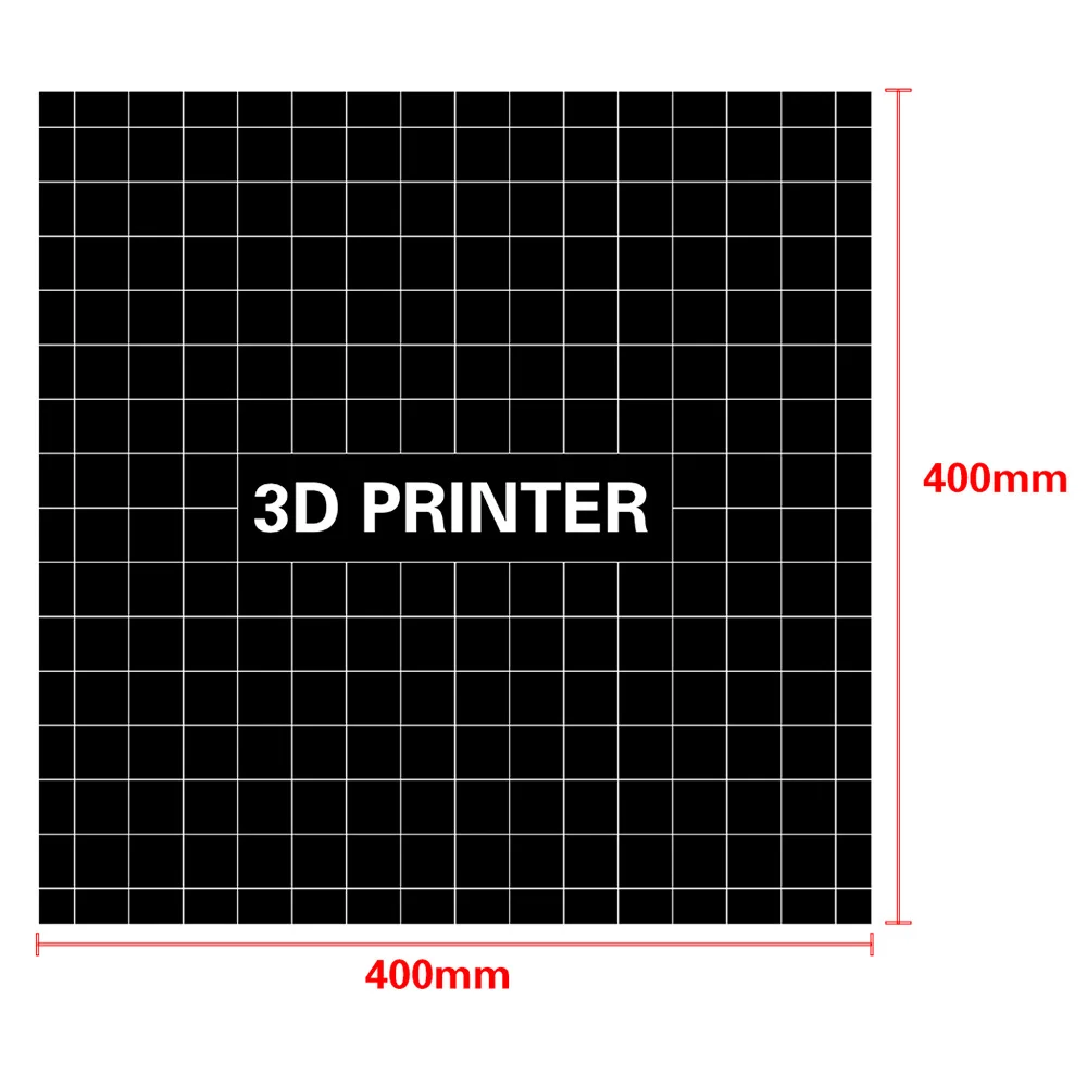 400*400 мм 3D сборки с печатной поверхностью heatкровать наклейка для платформы печати кровать лента лист для CR-10S 3d принтер аксессуары