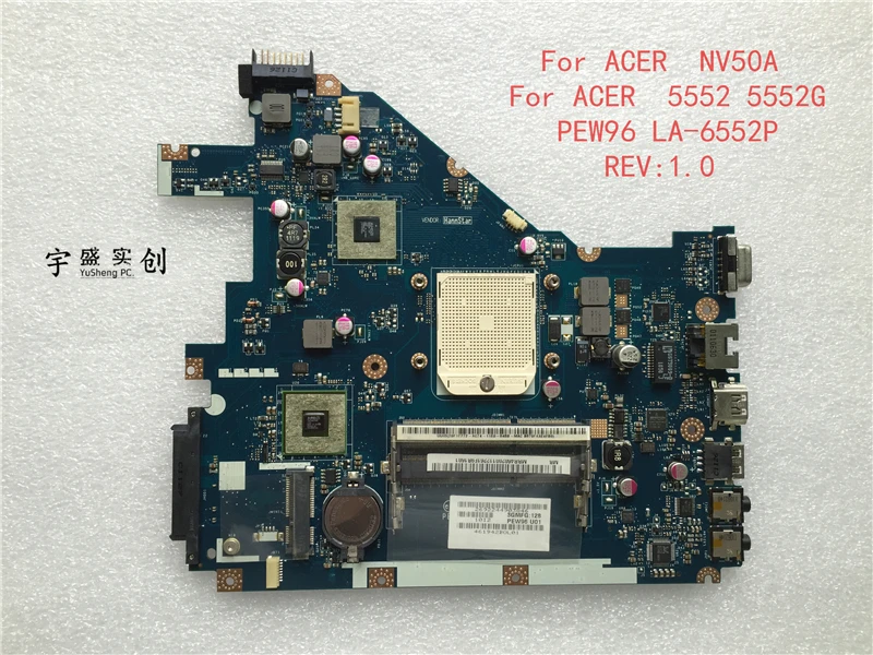 Бесплатная доставка MBR4602001 PEW96 L01 LA 6552P материнская плата для ноутбука ACER Aspire 5552 5552G