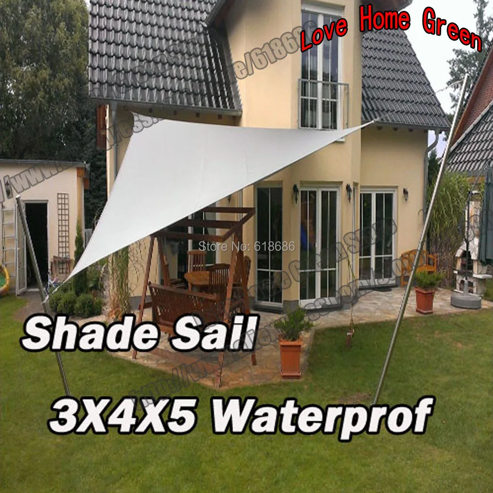UV Waterproof Triangles Sun Shade Sail Garden Awning Combination