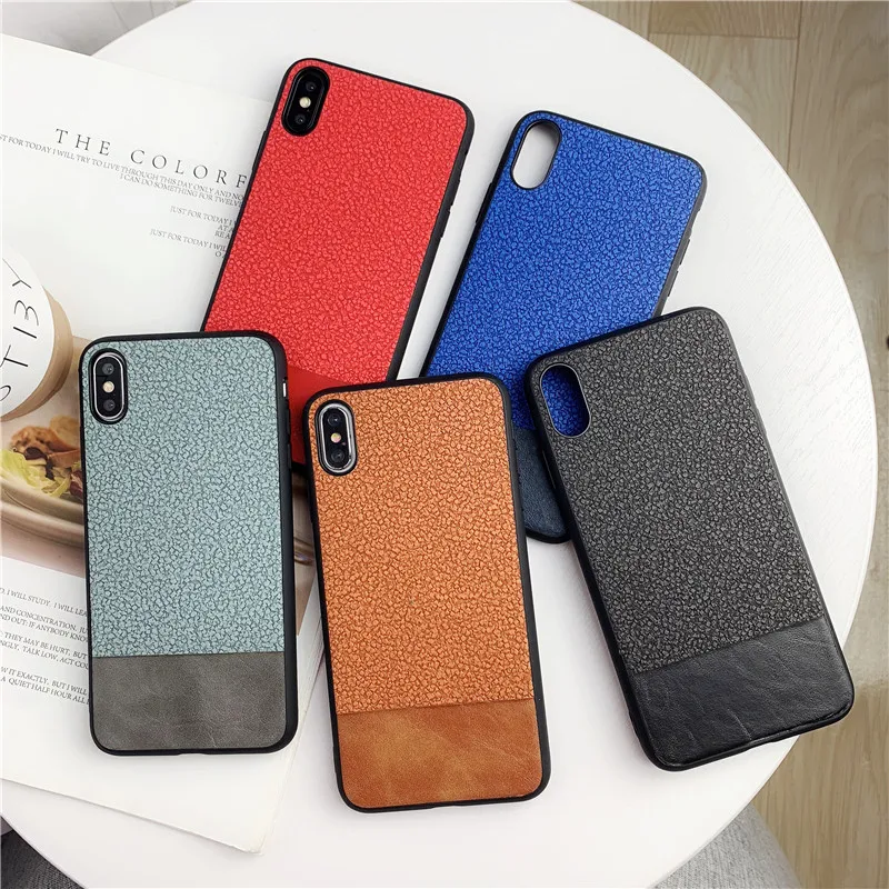 Роскошный кожаный чехол для телефона Crazy Horse Rock Sand с матовой текстурой iphone x xs max xr 10