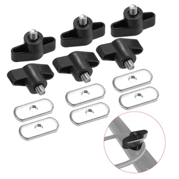 

Newest 6 Sets Stainless Steel Kayak Screws Nuts Hardware Rail Canoe Kayak Racing Fishing Kayak Accessories Track Mounting System