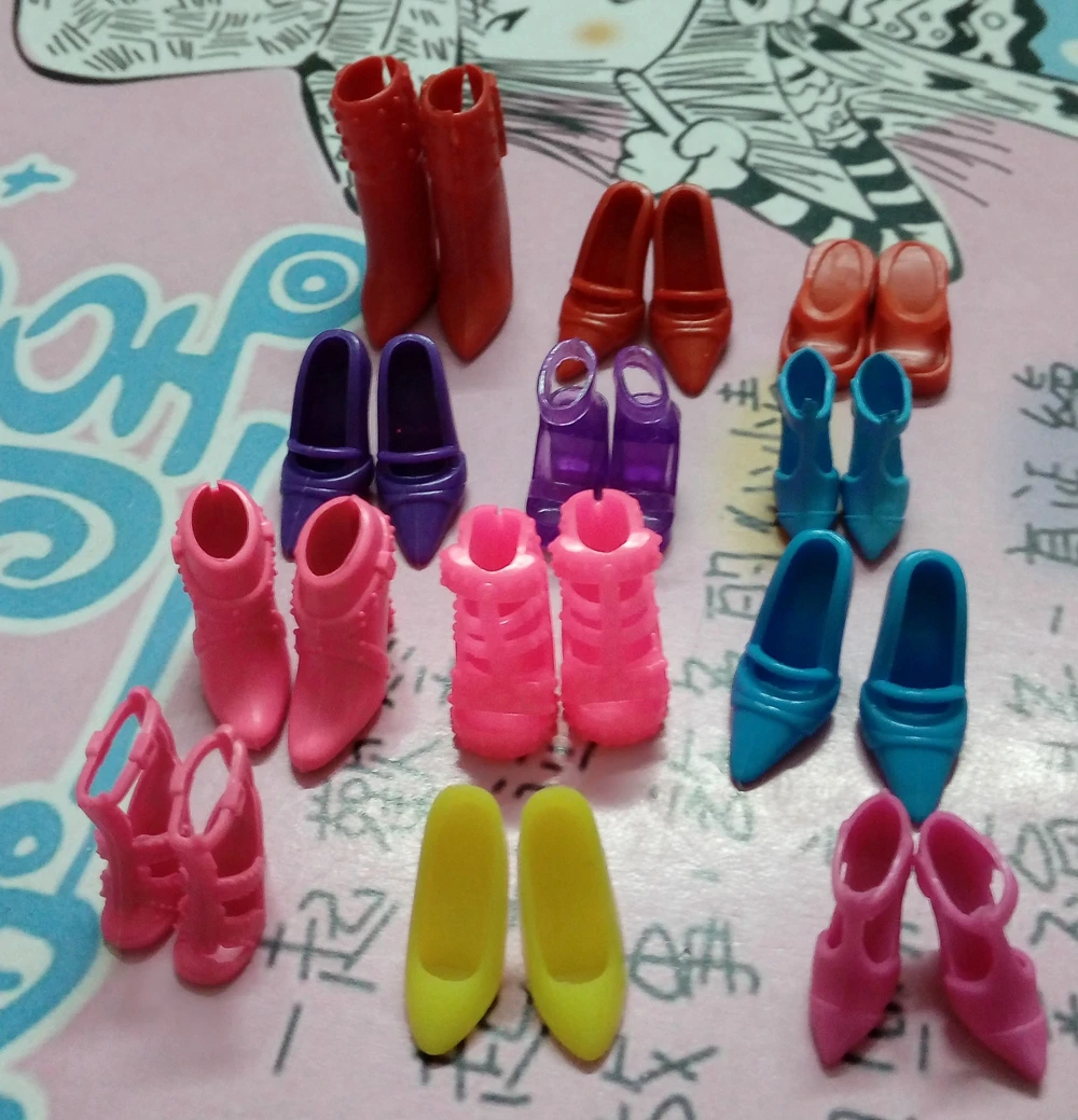 40Pairs//Lot Doll Shoes High Heel Sandals for Doll Fashion