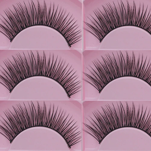 

2 Pairs Women Natural Cross Eye Lashes Extension Makeup Long False Eyelashes